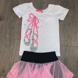 Two piece Ballerina shirt and skirt